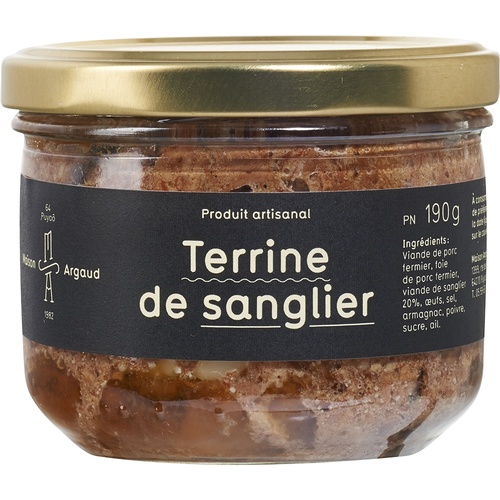 MAISON ARGAUD TERRINE DE SANGLIER BOCAL 190g