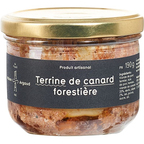 MAISON ARGAUD TERRINE DE CANARD FORESTIERE BOCAL 100g